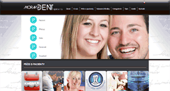 Desktop Screenshot of moraviadent.cz